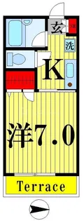 中野ハイム【1階】の間取り