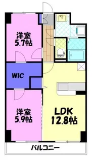 アグレアーブル【3階】の間取り
