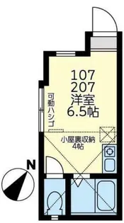 ユナイト追浜ベネッティーの杜【2階】の間取り