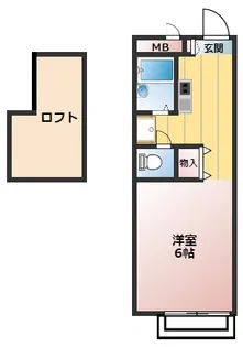 ルミネ石山【2階】の間取り