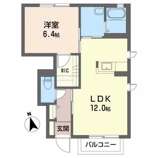 ガーデンヒルズA【1階】の間取り