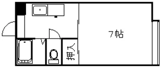 メープルハイツ八木山【2階】の間取り
