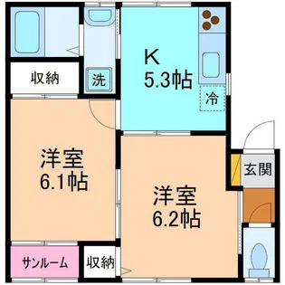 シャモニ【2階】の間取り