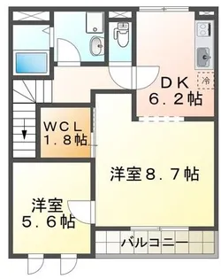愛知県名古屋市南区鳴尾2【アパート】の間取り