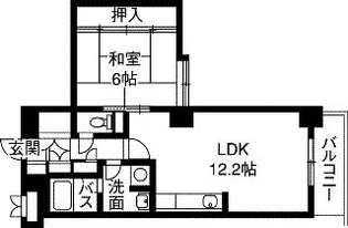 万代アーバン日東【10階】の間取り