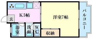 シトラス比治山本町【4階】の間取り