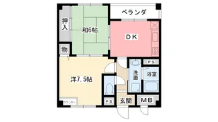 兵庫県西宮市甲子園春風町【マンション】の間取り