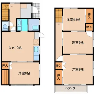 宮城県仙台市青葉区高松1【一戸建】の間取り