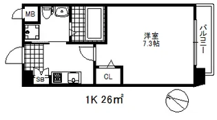 アルファレガロ甲南山手【6階】の間取り