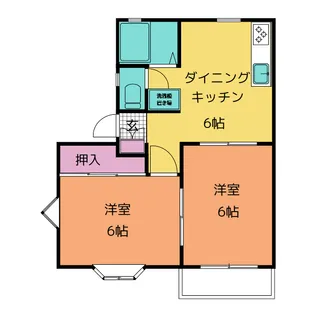 グリーンビレッジTAKARA  B【2階】の間取り