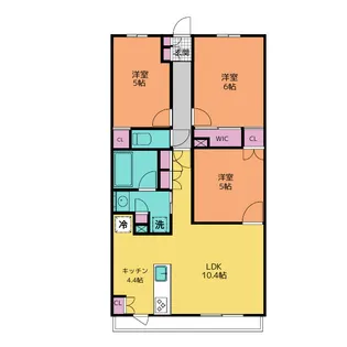 KDXレジデンス武蔵境II【2階】の間取り