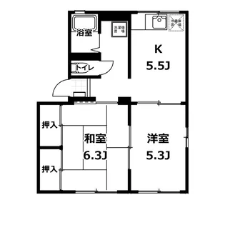 シティハイムハピネスC棟【1階】の間取り