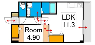 メゾンドW【2階】の間取り