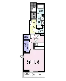 ラポームメゾンII【1階】の間取り