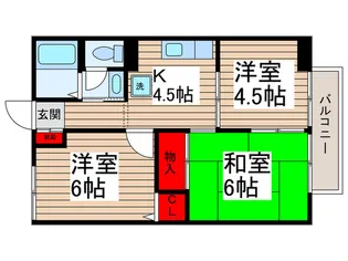 ライトコート国府台【2階】の間取り