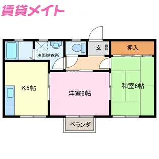 パレスコート【2階】の間取り
