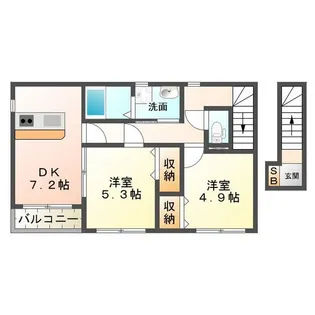 ラッキーコート【2階】の間取り