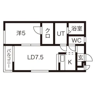 セリーヌ【1階】の間取り
