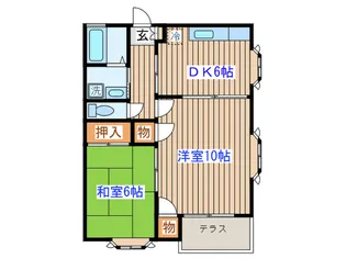 ファーストエイト桜ヶ丘【1階】の間取り