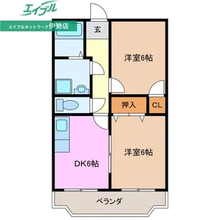 プレミールFUKUI【2階】の間取り