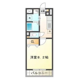 ブルースカイマンションX【5階】の間取り