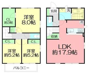 神奈川県藤沢市鵠沼海岸6【一戸建】の間取り
