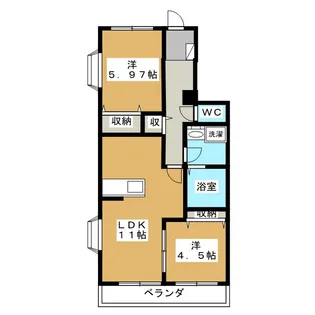 シュプール小泉【1階】の間取り
