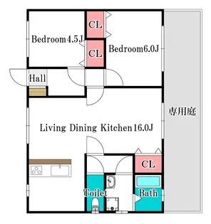 岡山県岡山市北区津寺【一戸建】の間取り