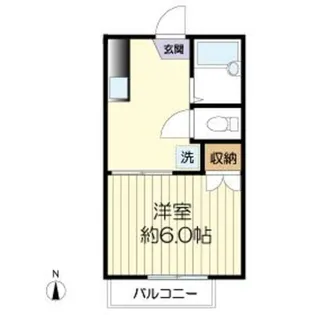 メゾンローゼ読売ランド【1階】の間取り