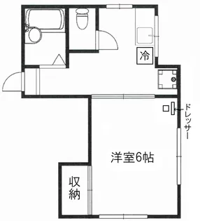 ヨコミゾハイム B棟【1階】の間取り