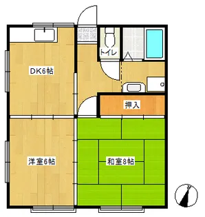 チェリーホームズ【2階】の間取り