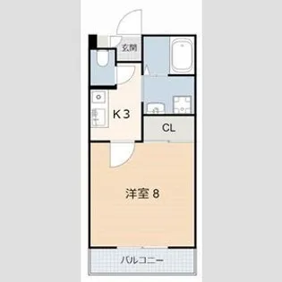ミレージュAB【1階】の間取り