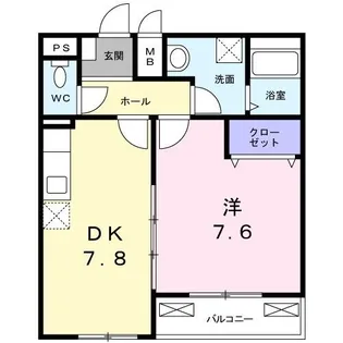 京都府京都市西京区川島三重町【アパート】の間取り