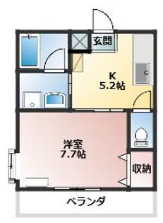 リバービレッジII【1階】の間取り