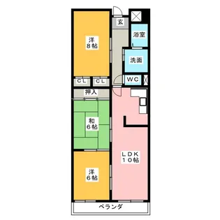 ニューウエスト児玉【5階】の間取り