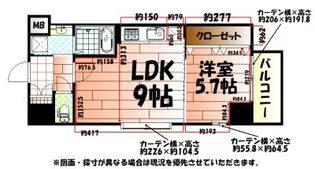 リンデンバウム京町【9階】の間取り
