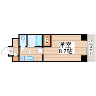 ブラントワール仙台木町【1階】の間取り