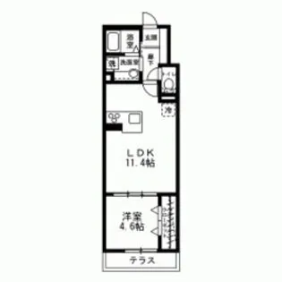 ホワイトバード【1階】の間取り