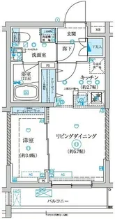 ベルシード王子神谷【4階】の間取り