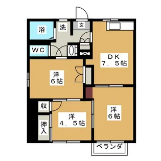 ハイマート栄 C【2階】の間取り