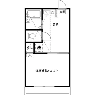 サーティ・ワン【1階】の間取り