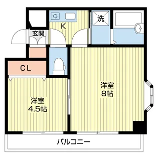 ライフ旭町【3階】の間取り