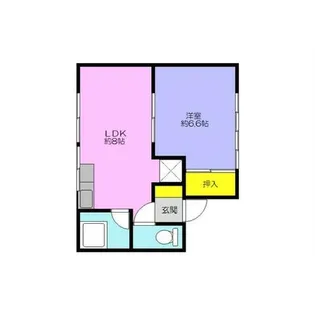 富士見荘【2階】の間取り