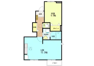 パークサイドハウス III【1階】の間取り