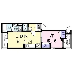 プチジャルダン【3階】の間取り