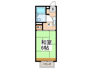 サンハイツ【2階】の間取り