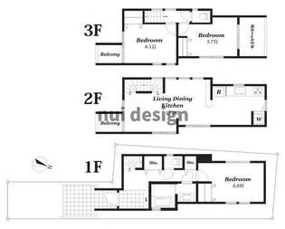 東京都目黒区柿の木坂1【一戸建】の間取り