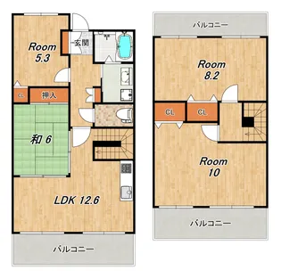 クラリス桂の間取り