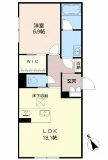 シャーメゾン日之出【1階】の間取り