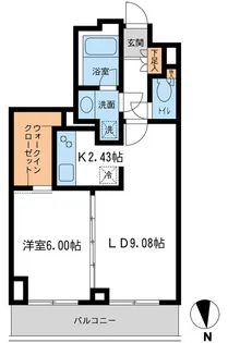 東京都港区白金3【マンション】の間取り